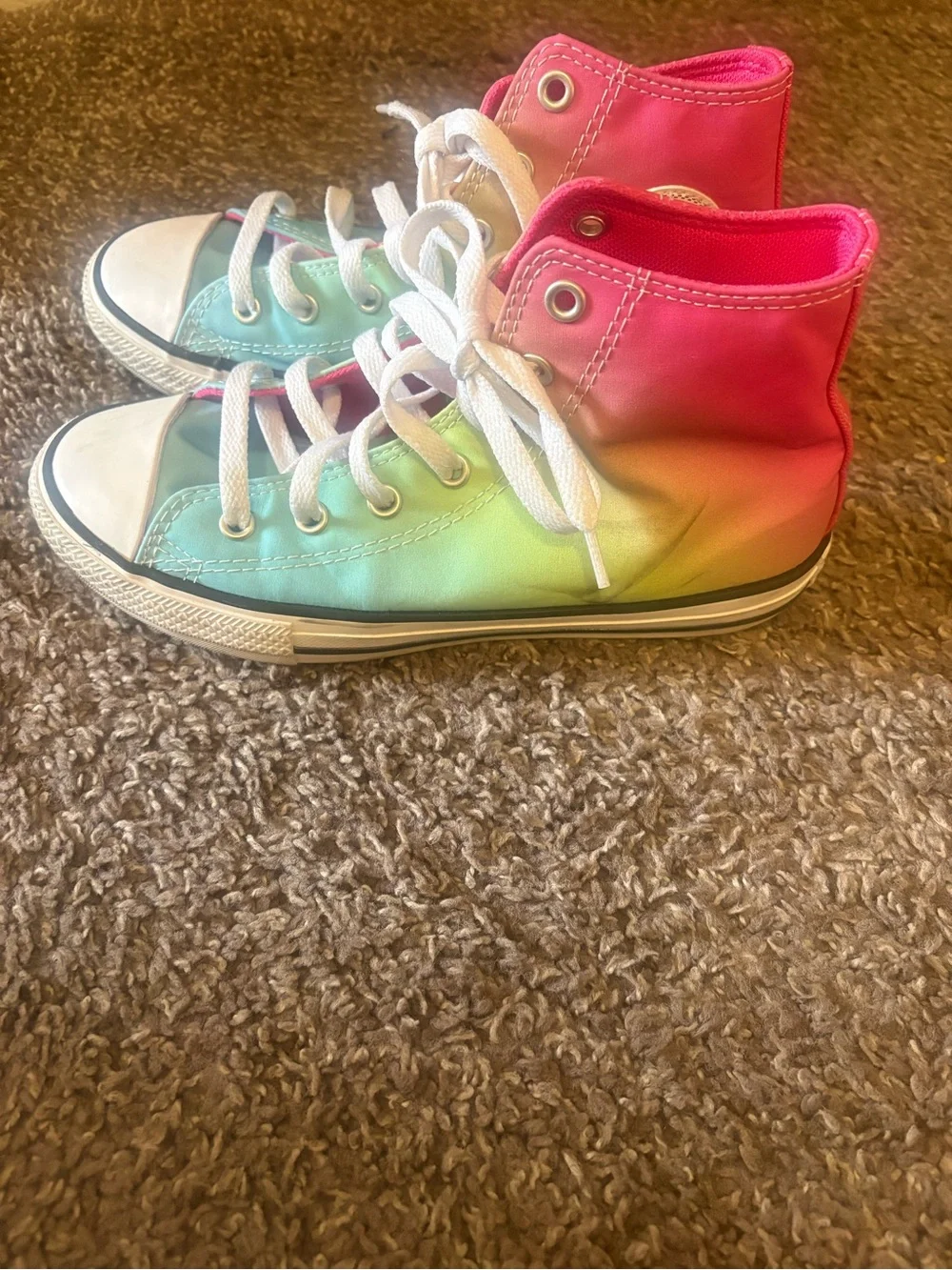 Converse Kids High-Top Sneakers - Pink, Green, Blue